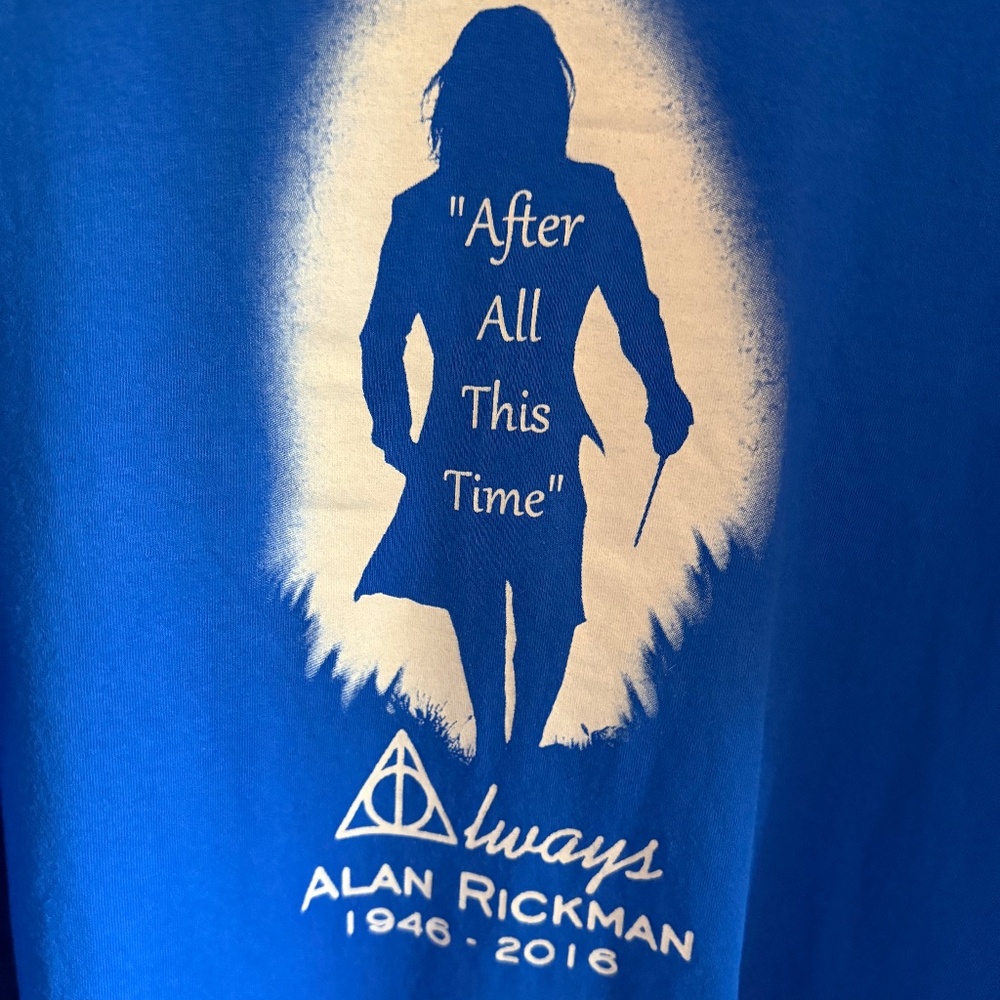 Professor Snape's Farewell. Gildan Royal Blue Long Sleeve Farewell. Size 2XL - Picture 4 of 6